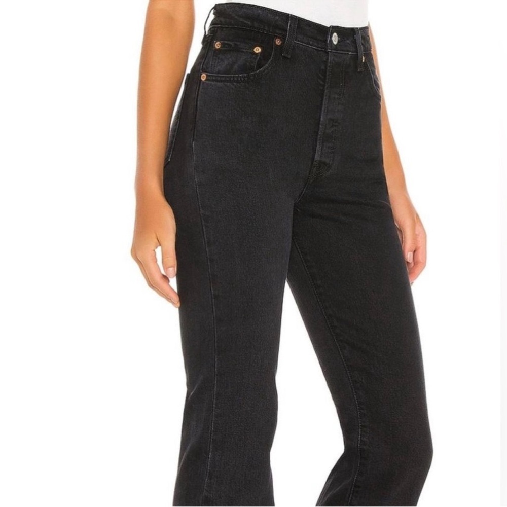 LEVIS RIBCAGE BOOT Faded Black Jeans